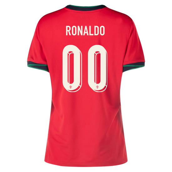 2024 Portugal Customized Home Women's Soccer Jersey - Click Image to Close