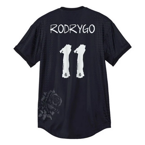 2023/24 Rodrygo Black Men's Fourth Soccer Jersey