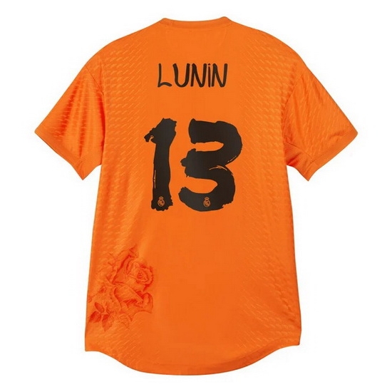 2023/24 Andriy Lunin Orange Men's Soccer Jersey