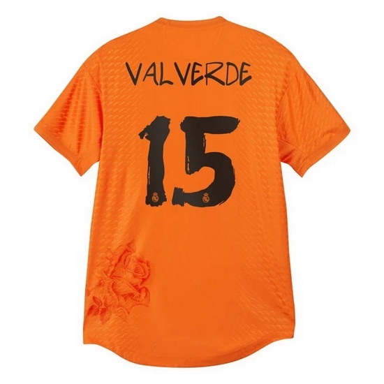 2023/24 Federico Valverde Orange Men's Soccer Jersey