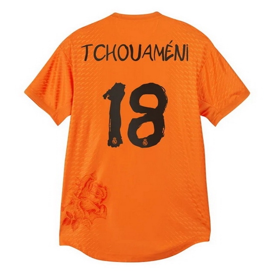 2023/24 Aurelien Tchouameni Orange Men's Soccer Jersey
