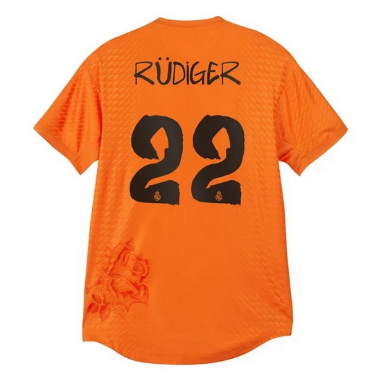 2023/24 Antonio Rudiger Orange Men's Soccer Jersey