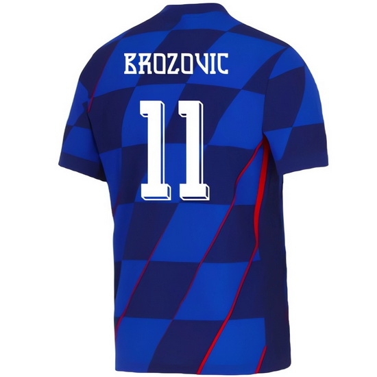 2024 Marcelo Brozovic Croatia Away Men's Soccer Jersey