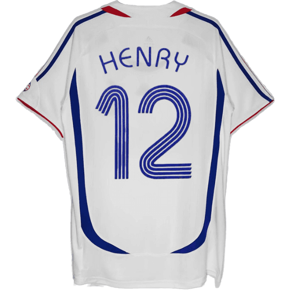 2006 Henry France Away Retro Men's Soccer Jersey