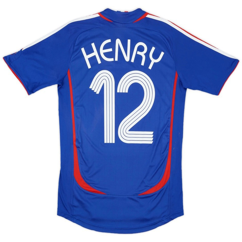 2006 Henry France Home Retro Men's Soccer Jersey