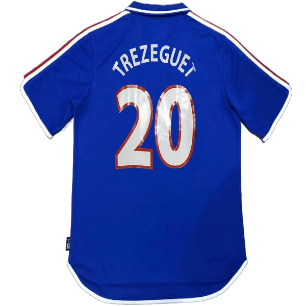 2000 Trezeguet France Home Retro Men's Soccer Jersey