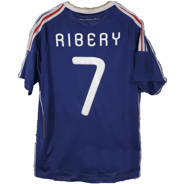 2010 Ribery France Home Retro Men's Soccer Jersey