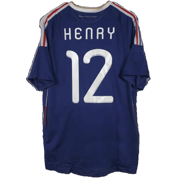 2010 Henry France Home Retro Men's Soccer Jersey