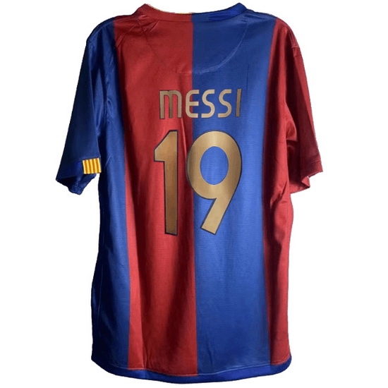 06/07 Messi #19 Home Retro Men's Soccer Jersey