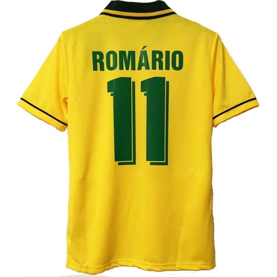 1994 Romario Brazil Home Retro Men's Soccer Jersey - Click Image to Close