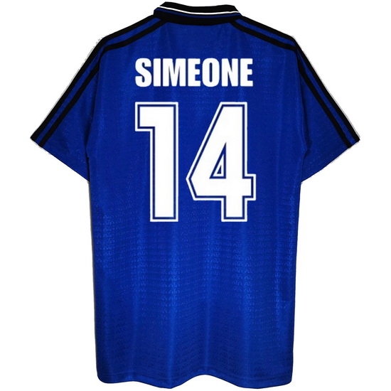 1994 Simeone #14 Argentina Home Retro Men's Jersey