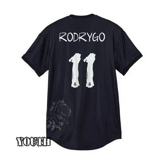 2023/24 Rodrygo Black Youth Soccer Jersey