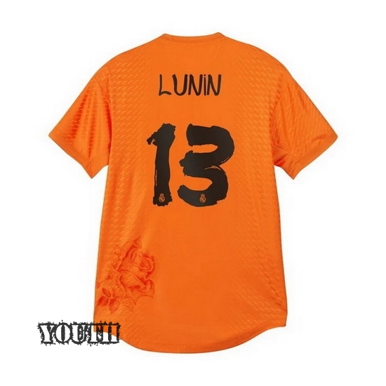 2023/24 Andriy Lunin Orange Youth Soccer Jersey