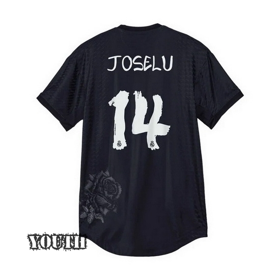 2023/24 Joselu Mato Black Youth Soccer Jersey