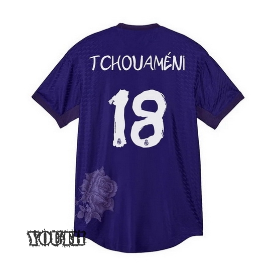 2023/24 Aurelien Tchouameni Purple Youth Soccer Jersey