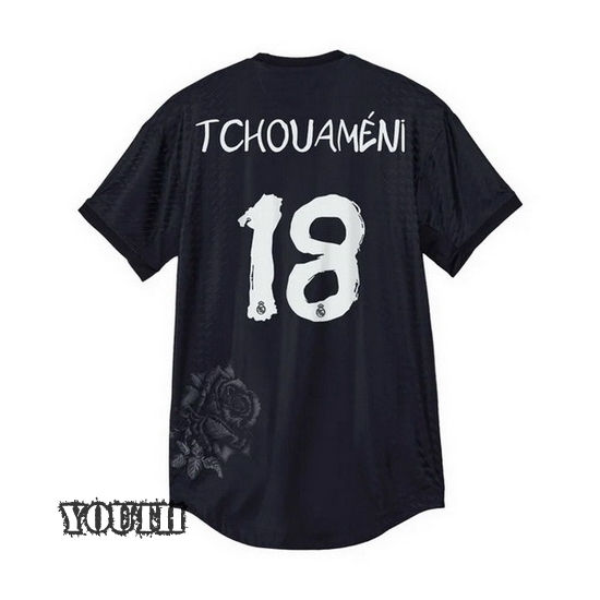 2023/24 Aurelien Tchouameni Black Youth Soccer Jersey