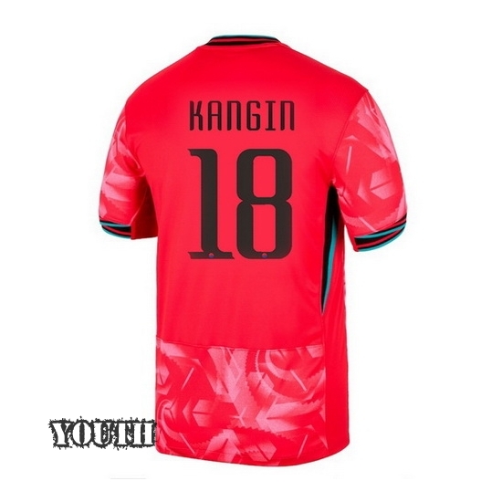 2024 Lee Kang In South Korea Home Youth Soccer Jersey
