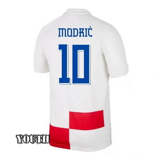 2024 Luka Modric Croatia Home Youth Soccer Jersey