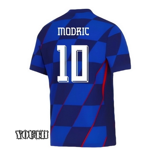 2024 Luka Modric Croatia Away Youth Soccer Jersey