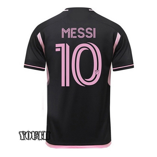 24/25 Lionel Messi Black Away Youth Soccer Jersey