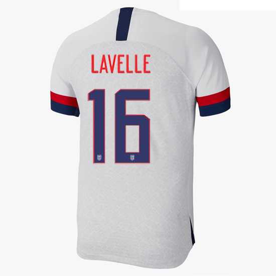 USA Home Rose Lavelle 19/20 Men's Stadium Soccer Jersey - Click Image to Close
