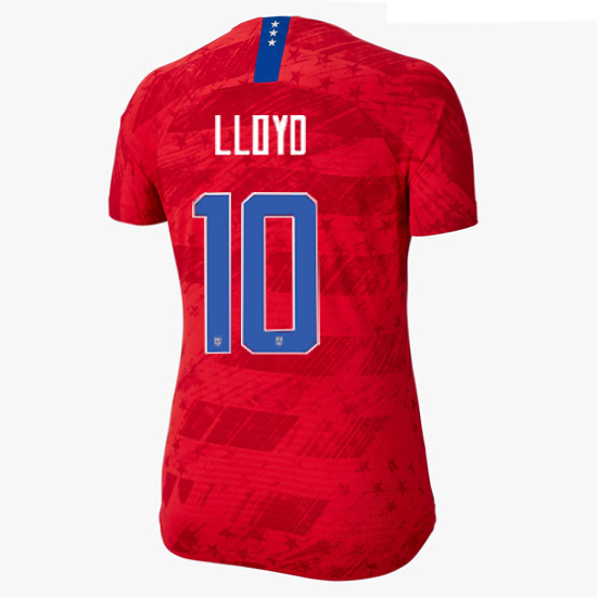 USA Away Carli Lloyd 2019/2020 Women's Stadium Jersey 4-Star