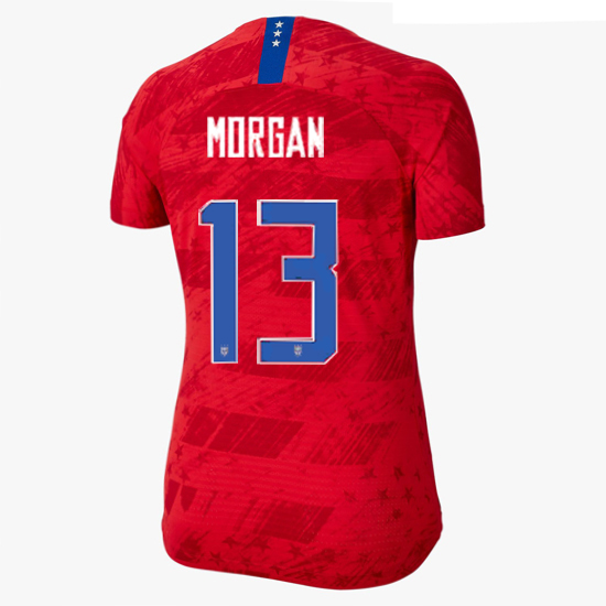 USA Away Alex Morgan 2019 Women's Stadium Jersey 4-Star