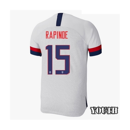 USA Home Megan Rapinoe 2019 Youth Stadium Soccer Jersey - Click Image to Close