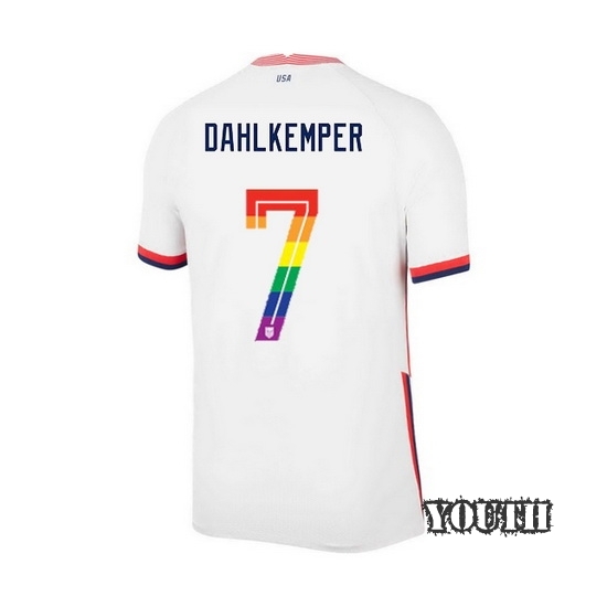 USA Home Abby Dahlkemper 20/21 Youth Stadium PRIDE Jersey
