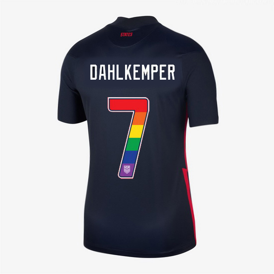 Away Abby Dahlkemper 20/21 Women's Stadium Rainbow Number Jersey - Click Image to Close