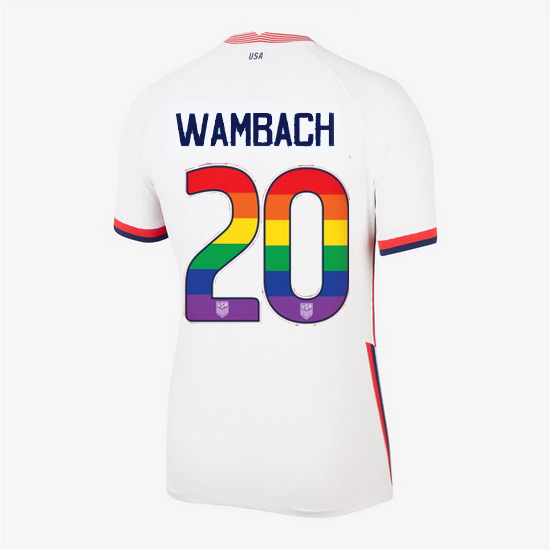 Home Abby Wambach 20/21 Women's Stadium Rainbow Number Jersey