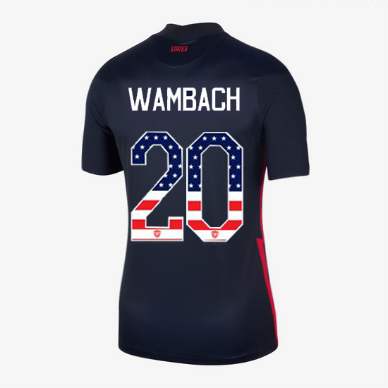 Navy Abby Wambach 2020 Women's Stadium Jersey Independence Day