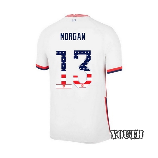 Home Alex Morgan 2020/21 Youth Stadium Jersey Independence Day