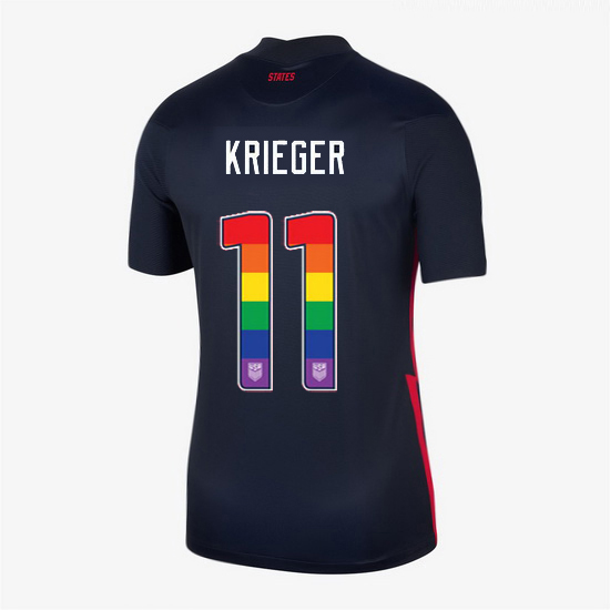 Away Ali Krieger 20/21 Women's Stadium Rainbow Number Jersey