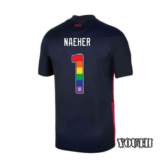 Navy Alyssa Naeher 2020 Youth Stadium Rainbow Number Jersey