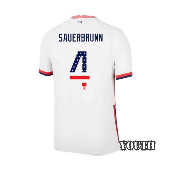 Home Becky Sauerbrunn 2020/21 Youth Stadium Jersey Independence Day