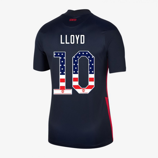 Navy Carli Lloyd 2020 Women's Stadium Jersey Independence Day