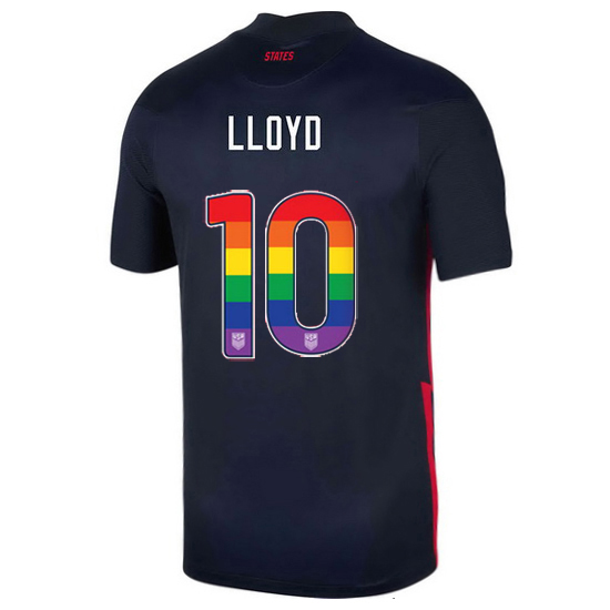 Navy Carli Lloyd 2020/2021 Men's Stadium Rainbow Number Jersey