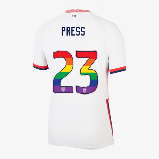 Home Christen Press 20/21 Women's Stadium Rainbow Number Jersey