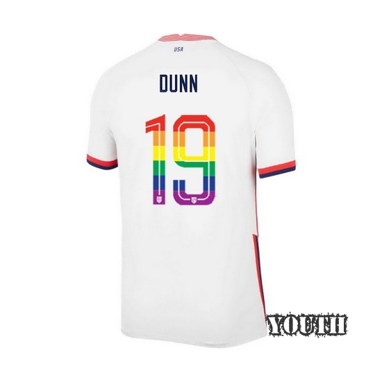 USA Home Crystal Dunn 20/21 Youth Stadium PRIDE Jersey