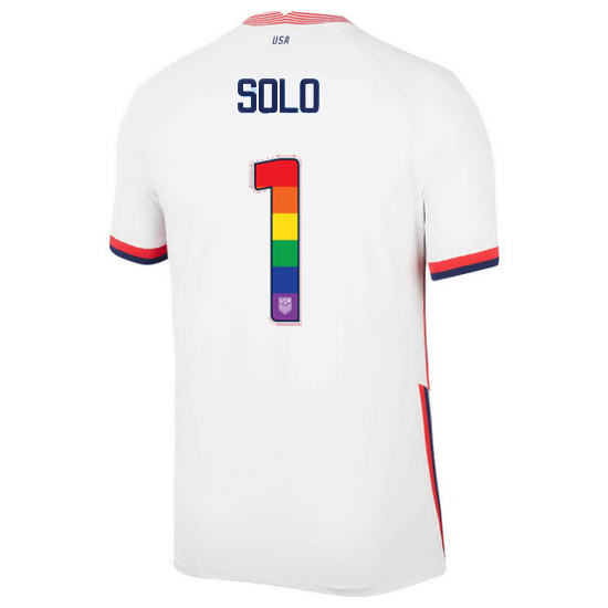 White Hope Solo 2020/2021 Men's Stadium Rainbow Number Jersey