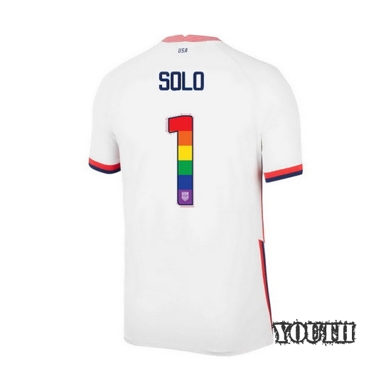White Hope Solo 2020 Youth Stadium Rainbow Number Jersey
