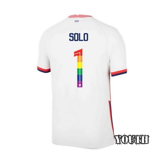 USA Home Hope Solo 20/21 Youth Stadium PRIDE Jersey