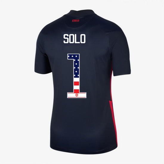 Navy Hope Solo 2020 Women's Stadium Jersey Independence Day