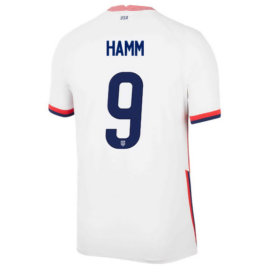 USA White Mia Hamm 2020 Men's Stadium Soccer Jersey - Click Image to Close