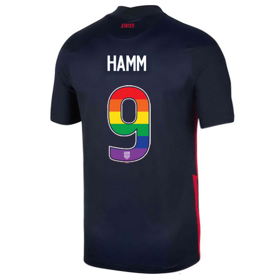 Navy Mia Hamm 2020/2021 Men's Stadium Rainbow Number Jersey