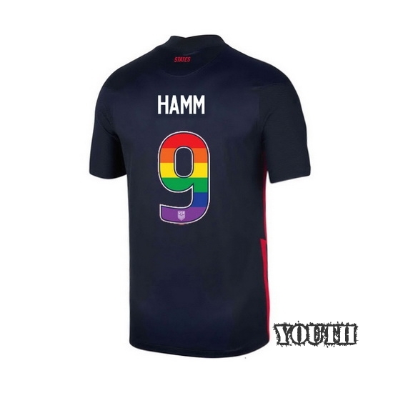 Navy Mia Hamm 2020 Youth Stadium Rainbow Number Jersey