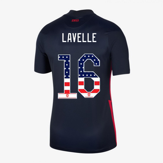 Navy Rose Lavelle 2020 Women's Stadium Jersey Independence Day