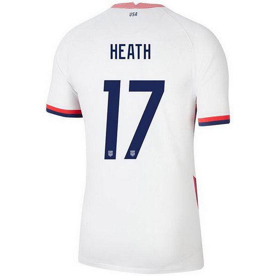 USA White Tobin Heath 2020 Men's Stadium Soccer Jersey