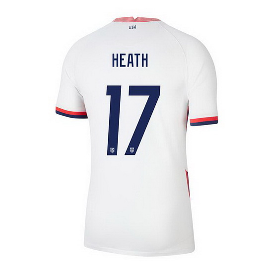 USA White Tobin Heath 2020/2021 Youth Stadium Soccer Jersey